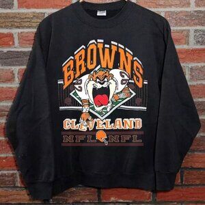Vintage NFL Cleveland Browns Looney Tunes Taz Sweatshirt